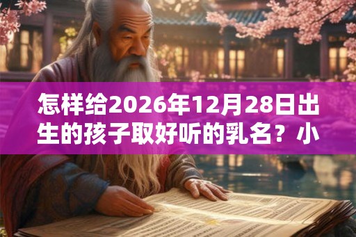 怎样给2026年12月28日出生的孩子取好听的乳名?小名大全 怎样给2026年12月28日出生的孩子取好听的乳名?小名大全