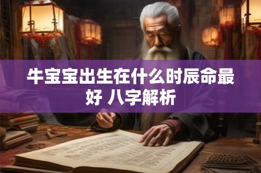 牛宝宝出生在什么时辰命最好 八字解析