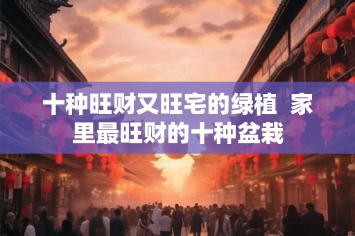 十种旺财又旺宅的绿植 家里最旺财的十种盆栽 十种旺财又旺宅的绿植 家里最旺财的十种盆栽