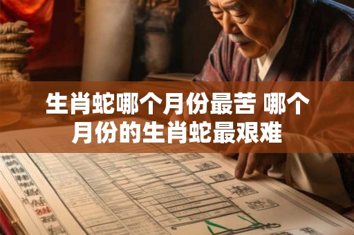 生肖蛇哪个月份最苦 哪个月份的生肖蛇最艰难