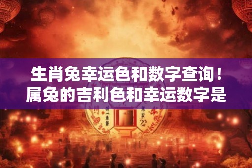 生肖兔幸运色和数字查询!属兔的吉利色和幸运数字是啥 生肖兔幸运色和数字查询!属兔的吉利色和幸运数字是啥