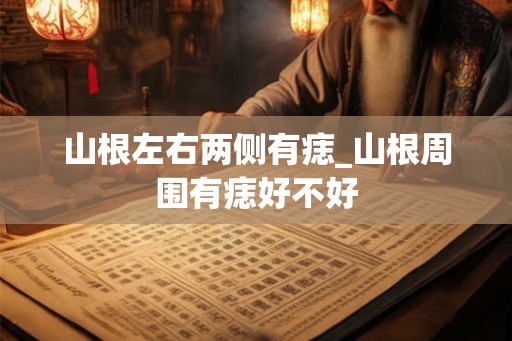 山根左右两侧有痣_山根周围有痣好不好
