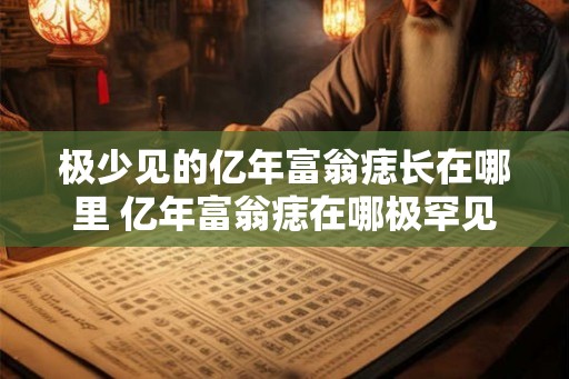 极少见的亿年富翁痣长在哪里 亿年富翁痣在哪极罕见