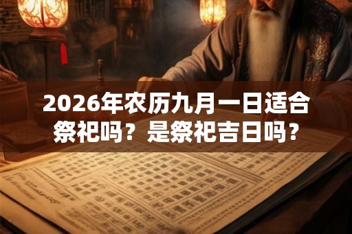 2026年农历九月一日适合祭祀吗？是祭祀吉日吗？