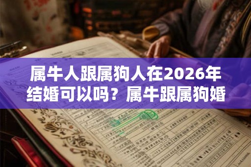 属牛人跟属狗人在2026年结婚可以吗？属牛跟属狗婚配合适吗？