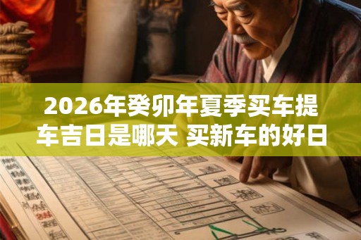 2026年癸卯年夏季买车提车吉日是哪天 买新车的好日子查询免费