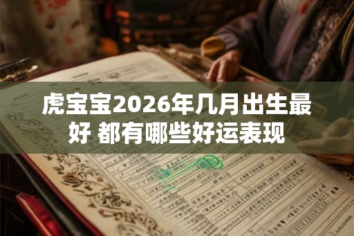 虎宝宝2026年几月出生最好 都有哪些好运表现 虎宝宝2026年几月出生最好 都有哪些好运表现