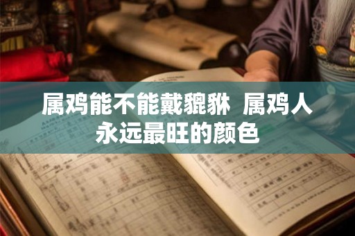 属鸡能不能戴貔貅 属鸡人永远最旺的颜色 属鸡能不能戴貔貅 属鸡人永远最旺的颜色