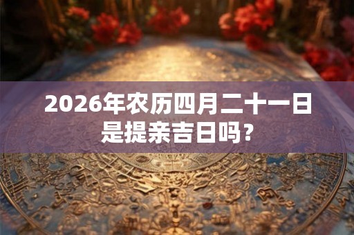 2026年农历四月二十一日是提亲吉日吗？