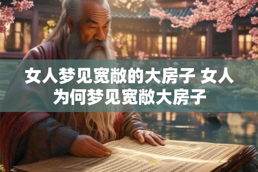 女人梦见宽敞的大房子 女人为何梦见宽敞大房子