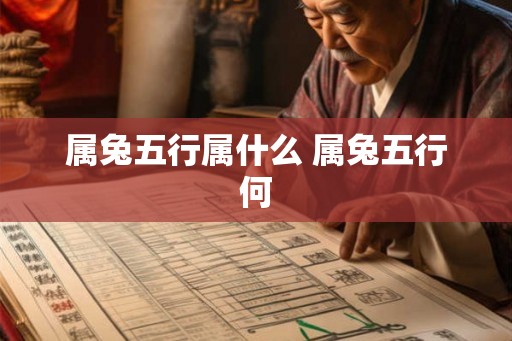属兔五行属什么 属兔五行何