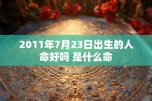 2011年7月23日出生的人命好吗 是什么命