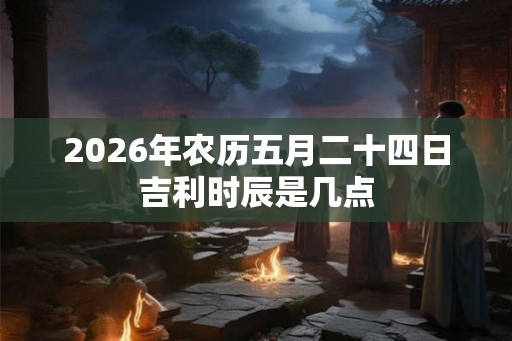 2026年农历五月二十四日吉利时辰是几点
