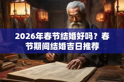 2026年春节结婚好吗？春节期间结婚吉日推荐