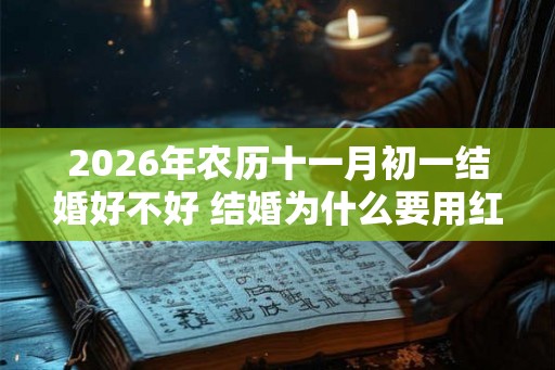2026年农历十一月初一结婚好不好 结婚为什么要用红色