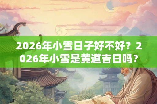 2026年小雪日子好不好？2026年小雪是黄道吉日吗？