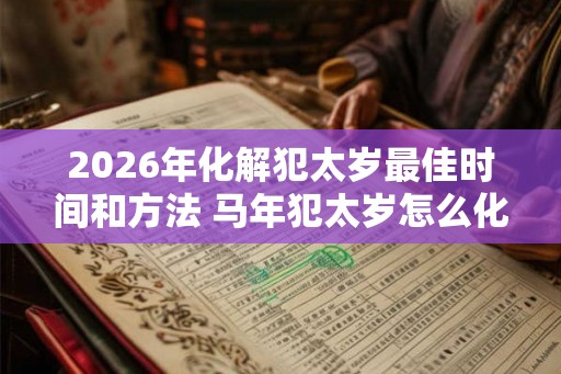 2026年化解犯太岁最佳时间和方法 马年犯太岁怎么化解吉凶