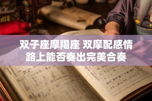 双子座摩羯座 双摩配感情路上能否奏出完美合奏