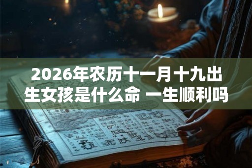 2026年农历十一月十九出生女孩是什么命 一生顺利吗 2026年农历十一月十九出生女孩是什么命 一生顺利吗