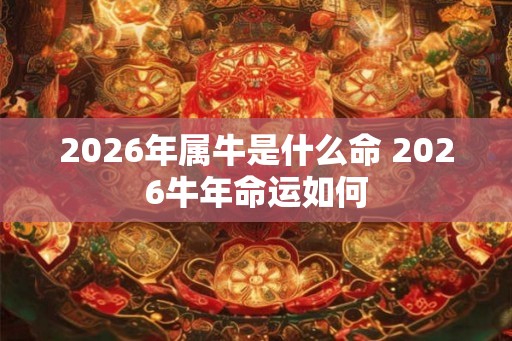 2026年属牛是什么命 2026牛年命运如何 2026年属牛是什么命 2026牛年命运如何