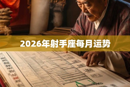 2026年射手座每月运势
