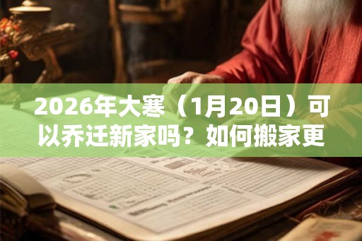2026年大寒（1月20日）可以乔迁新家吗？如何搬家更吉利？