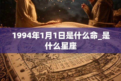 1994年1月1日是什么命_是什么星座