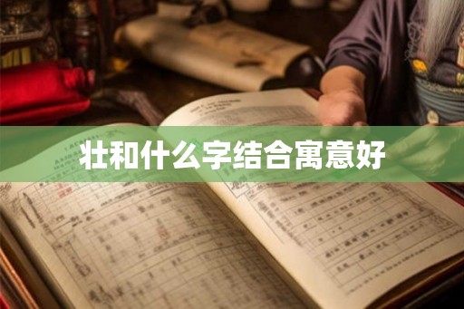 壮和什么字结合寓意好 壮和什么字结合寓意好