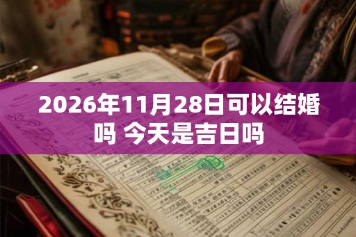 2026年11月28日可以结婚吗 今天是吉日吗