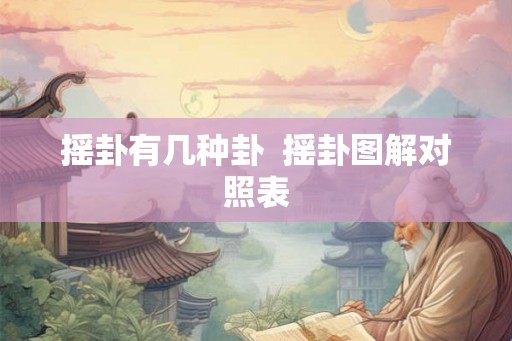 摇卦有几种卦  摇卦图解对照表