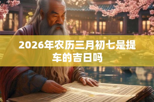 2026年农历三月初七是提车的吉日吗
