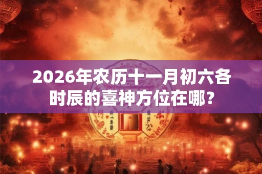 2026年农历十一月初六各时辰的喜神方位在哪？