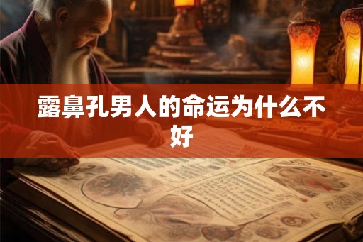 露鼻孔男人的命运为什么不好