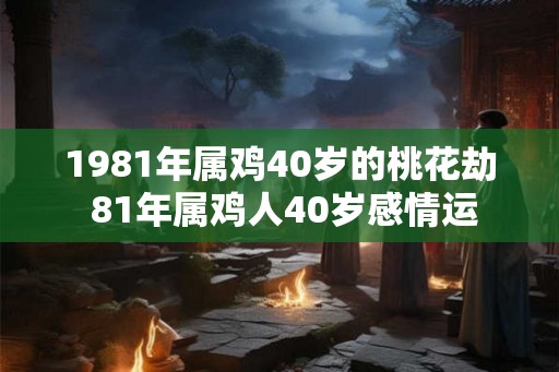 1981年属鸡40岁的桃花劫 81年属鸡人40岁感情运