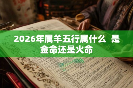 2026年属羊五行属什么 是金命还是火命 2026年属羊五行属什么 是金命还是火命