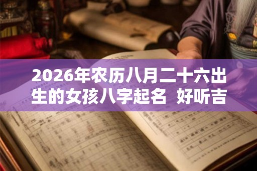 2026年农历八月二十六出生的女孩八字起名  好听吉利的名字