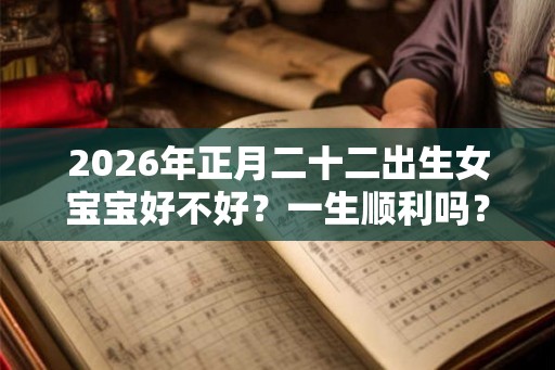 2026年正月二十二出生女宝宝好不好？一生顺利吗？