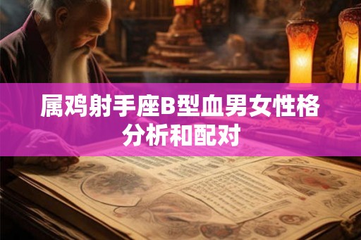 属鸡射手座B型血男女性格分析和配对