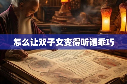 怎么让双子女变得听话乖巧 怎么让双子女变得听话乖巧