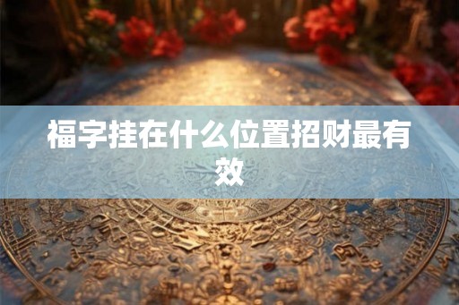 福字挂在什么位置招财最有效