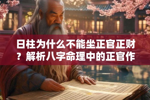 日柱为什么不能坐正官正财？解析八字命理中的正官作用