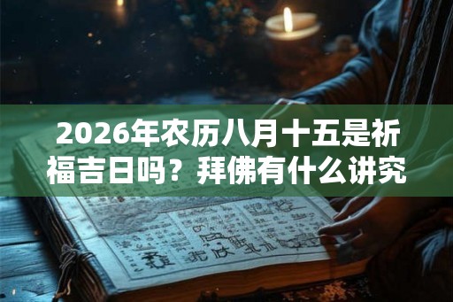 2026年农历八月十五是祈福吉日吗？拜佛有什么讲究？