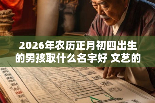 2026年农历正月初四出生的男孩取什么名字好 文艺的名字推荐