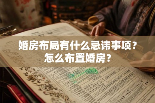 婚房布局有什么忌讳事项？怎么布置婚房？