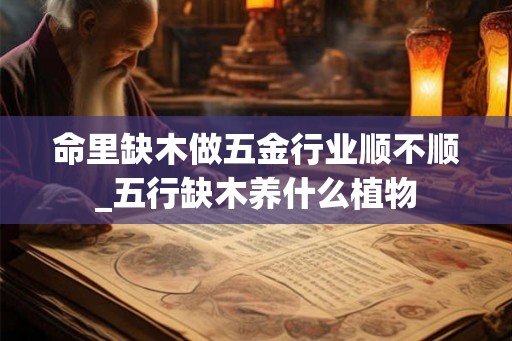 命里缺木做五金行业顺不顺_五行缺木养什么植物