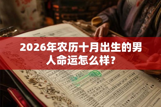 2026年农历十月出生的男人命运怎么样？