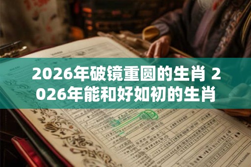 2026年破镜重圆的生肖 2026年能和好如初的生肖
