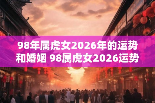 98年属虎女2026年的运势和婚姻 98属虎女2026运势婚姻如何