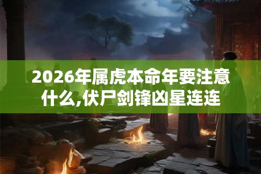 2026年属虎本命年要注意什么,伏尸剑锋凶星连连 2026年属虎本命年要注意什么,伏尸剑锋凶星连连