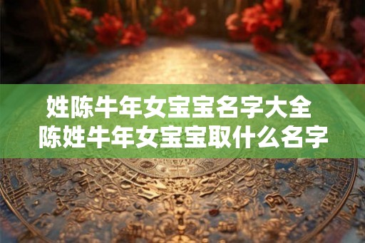 姓陈牛年女宝宝名字大全 陈姓牛年女宝宝取什么名字好 姓陈牛年女宝宝名字大全 陈姓牛年女宝宝取什么名字好